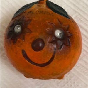 VTG  Florida souvenir orange toothpick holder